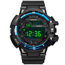HONHX 81-66F Men Fashion Luminous Display Calendar Alarm Colock Sport Digital Watch