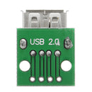 20pcs USB 2.0 Female Head Socket To DIP 2.54mm Pin 4P Adapter Board