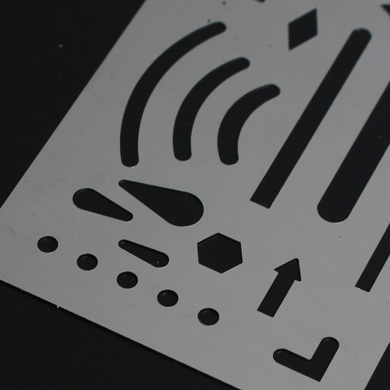 Stainless Steel French Curve Ruler Multi Shape Drawing Template Tool Office & School Supplies