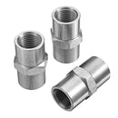 3pcs 1/8 Inch NPT Female Thread Fitting PCP CO2 Air Hose Pipes Hex Nipple Fittings