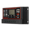 12v/24V Auto Solar Controller 10A-60A LCD Solar Charge Controller PWM Solar Panel Controller Solar Panel Battery Regulator With Dual USB Port