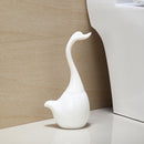 360 Round Toilet Brush Swan Creative Bathroom Cleaning Exquisite Long Handle
