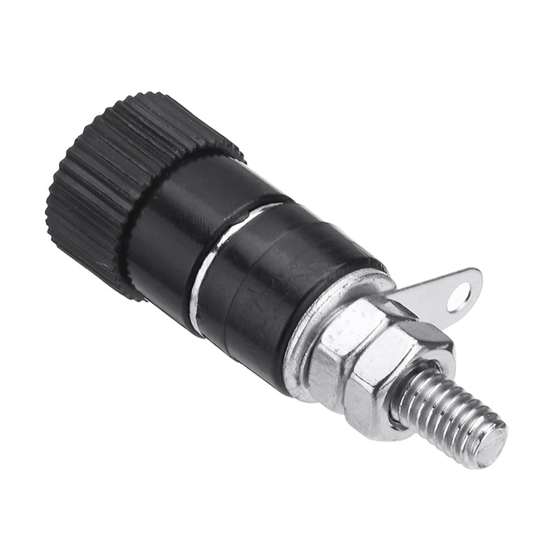 Excellway 10Pcs 4mm Banana Socket Nickel-plated Link Post Nut Banana Plug Jack Connector Red Black