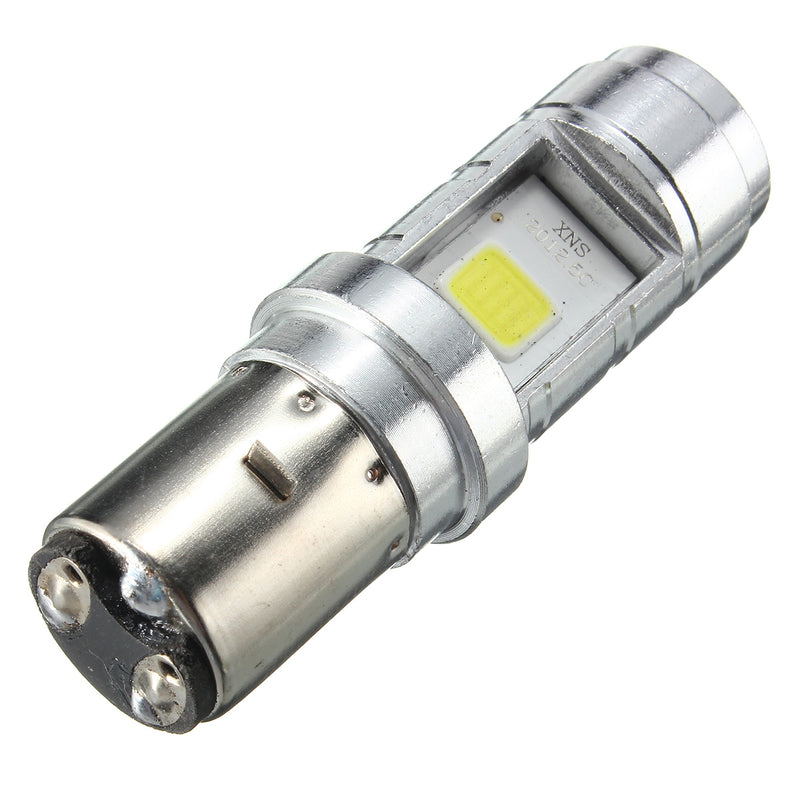 BA20D 6000K 10W LED 1000LM COB Headlight Bulb For Motor Bike Scooter