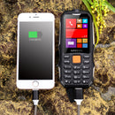 GEECOO Power Monster 2.4 Inch 5000mAh Power Bank With FM Flashlight Dual Camera Dual SIM Card  Dual Standby Feature Rggged Phone