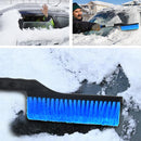 2 IN 1 Retractable Ice Scraper With Cleaning Brush Car Windshield Snow Removal Frost Telescoping