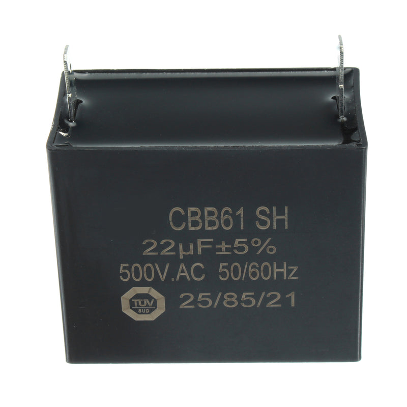 CBB61 SH 22uF MFD 500V AC 50/60Hz E232607 Condensador Generador Capacitor AVR