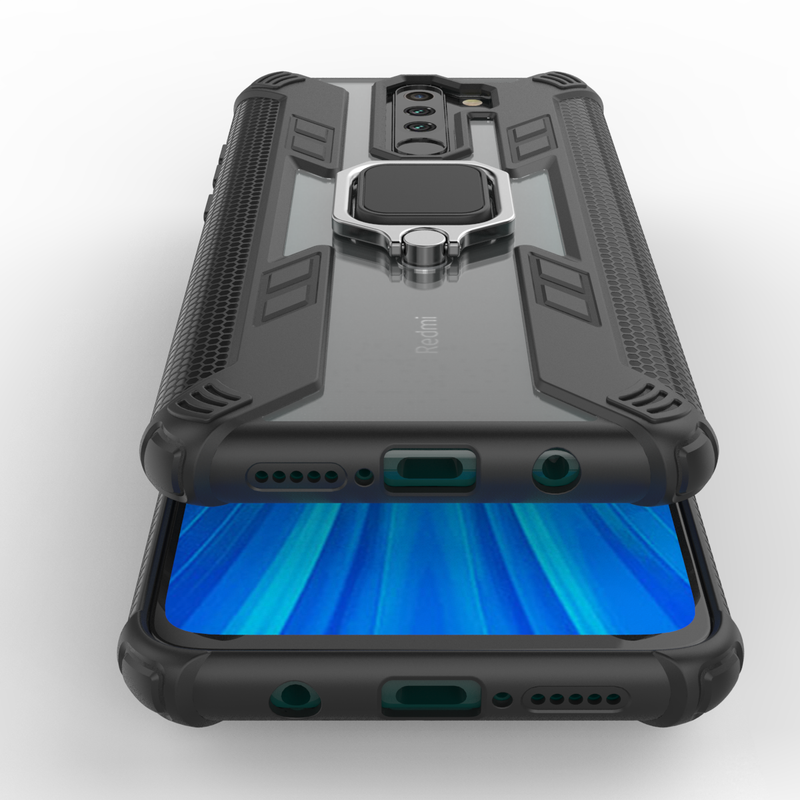 Bakeey Armor Shockproof Ring Holder Hard PC Protective Case For Xiaomi Redmi Note 8 Pro
