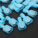 Excellway TC01 50pcs Blue Quick Splice Wire Terminal And Female Spade Connector Set