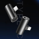 Bakeey 2 in 1 Type C Converter to 3.5mm Aux Jack Fast Charging Extension Adapter For Huawei P30 Pro Mate 30 5G Xiaomi 9 Pro Redmi K20 Pro K30