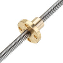 Machifit T6 Lead Screw 1mm Pitch with Brass Nut 100/150/200/250/300/400/500mm Lead Screw