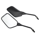 10mm Black Motorcycle Mirrors For Kawasaki KLR600 KLR250 Honda Suzuki Harley BMW