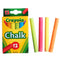 Crayola 12 Pcs Non-dust Non-toxic Chalks Assorted Colors Blackboard Writing Drawing Pen School Office Teaching Tools