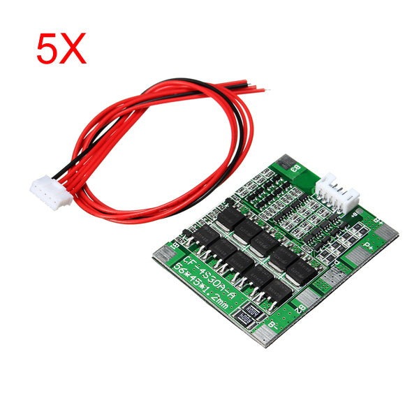 5Pcs 4S 30A 14.8V Li-ion Lithium 18650 Battery BMS Packs PCB Protection Board Balance