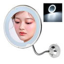10X Magnifying Flexible LED Makeup Mirror Light 360 Rotary Super Suction Mirrors