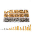 Suleve M3BH6 750Pcs M3 Brass Male-Female Hex Column Standoff Support Spacer Pillar 304 Stainless Steel Bolt And Cross Screw Nut Assortment for PCB Board