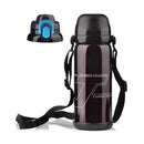 800ml Stainless Steel Double Cover Thermal Insulation Kettle Vacuum Thermos Flask Travel Mug