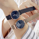 SINOBI 9793 Star Crystal Luxury Petal Shape Cutting Dial Women Full Steel Fashion Quartz Watch