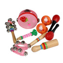 10Pcs Musical Toy Percussion Safe Non-toxic Toys Musical Instruments Educational Tools Rhythm Kit for Kids Toddlers Early Education