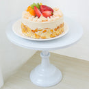 12 Inch Iron Round Cake Stand Pedestal White Pink Dessert Holder Wedding Party Decorations