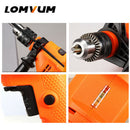 LOMVUM 600W Electric Impact Drill Hammer Screwdriver Home Power Rotary Tools DIY