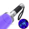 XANES U04 100 x LEDs Violet Light Purple Light Multi-function Brightness UV LED Flashlight