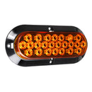 6 Inch 24LED Car Tail Lights Oval Rear Turn Signal Indicator Lamp For Trailer Truck Caravan
