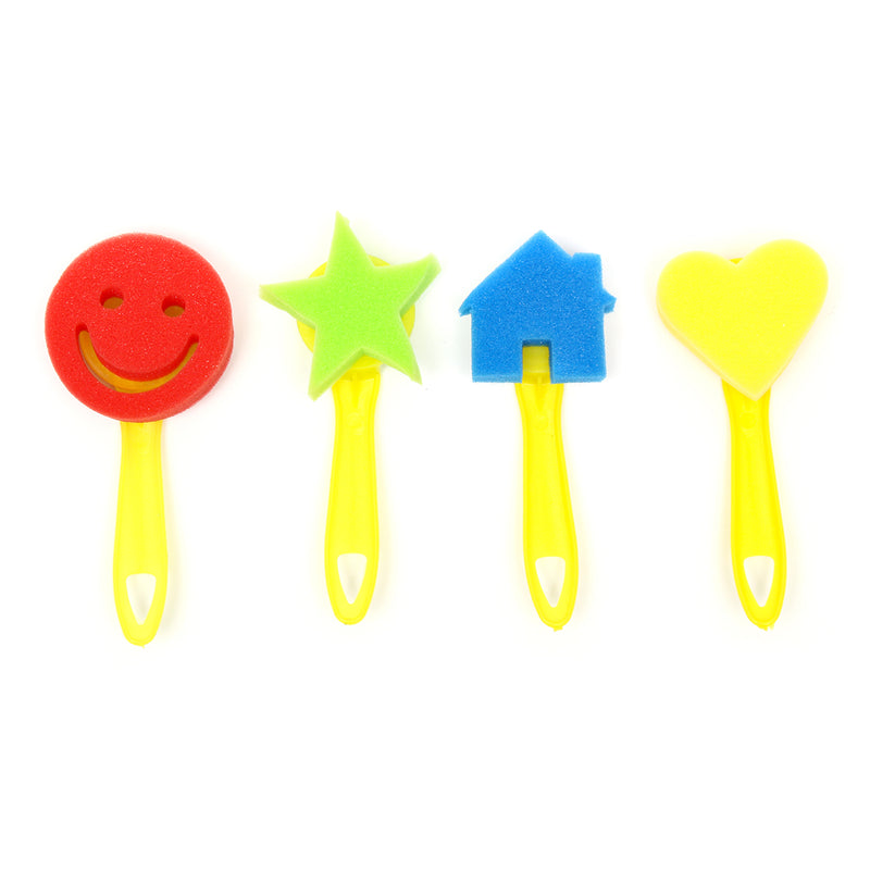 47Pcs DIY Child Painting Tool Kit Roller Mold Sponge Educational Drawing Toys Gift