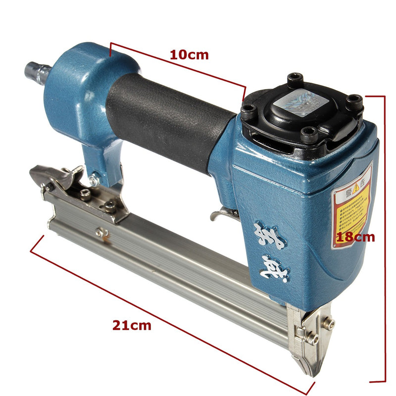 2 In 1 Heavy Duty Air Stapler/Nailer Staple Nail G un Kit Carpenter Working Tool