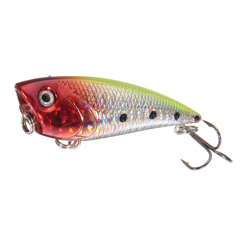ZANLURE 7cm Topwater Popper Freshwater Floating Fishing Lure Bass Bait Tackle Crankbait