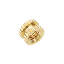 Suleve M3BN4 100pcs M3x3x5mm Metric Threaded Brass Knurl Round Insert Nuts