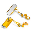 Pair 360 Rotate Rearview Mirrors Adjustable Aluminum Alloy Cycling Bike Mirror Motorcycle
