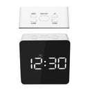 Loskii HC-29 USB Charging Digital Mirror Cube LED Night Mode Snooze Function Thermometer Alarm Clock