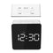 Loskii HC-29 USB Charging Digital Mirror Cube LED Night Mode Snooze Function Thermometer Alarm Clock