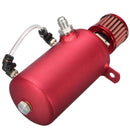 Universal Car 750ml Aluminum Catch Can Reservoir Fuel Tank with Breather Filter