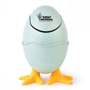Mini Waste Bins Desktop Shaking Garbage Bucket Table Home Office Egg Shape Trash Can