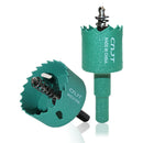 Drillpro 45-100mm M42 HSS Hole Saw Cutter Aurora Green Metal Tip Drill For Aluminum Iron Wood Drilling