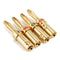 4PCS Cable Connector Screws Free Soldering Banana Pure Copper HI-FI Terminal For Speaker