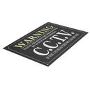 A3 Security Warning Sign Protected By 24 Hour CCTV Security Camera Sign Metal Waterproof Black