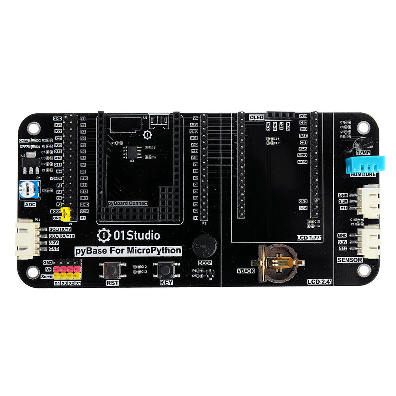 PyBase pyboard MCU Embedded Learning Experiment Development Baseboard  MicroPython Programming Board