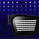 LED Light-emitting Glasses Multilingual Bluetooth Mobile Phone Control Editing Animation Custom Patterns Magic Glasses Bluetooth Glasses