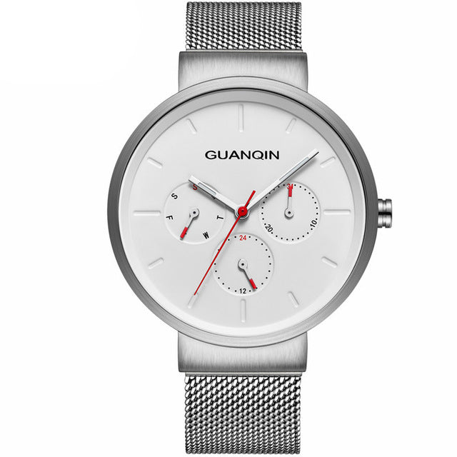 GUANQIN GS19103 Casual Style 24 Hours Display Quartz Watch Business Style Men Watch
