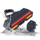 XANES STL14 Bike Bicycle Taillight Turn Signal Warning USB Waterproof Tail Light Cycling Xiaomi