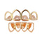 Unisex Women Men Rose Gold Plated Hip Hop Teeth Grill Top Bottom Tooth Dental Tools