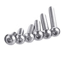 Suleve M2.5SH1 250Pcs M2.5 Hex Socket Button Head Screw 304 Stainless Steel Allen Bolt Assortment