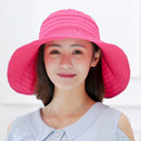 RD-503 Summer Women's Outdoor Sun Protection Folding Big Empty Top Beach Hat