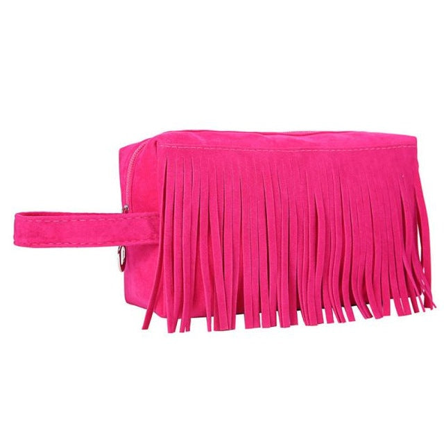 Honana CB-04 Toiletry Storage Bag Travel Kits Organizer Bags Tassel Handbag Makeup Bag Cosmetic Bag