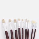 Zhuting 2502 25 Pcs Wooden Practical Nylon Writing Brush Suit