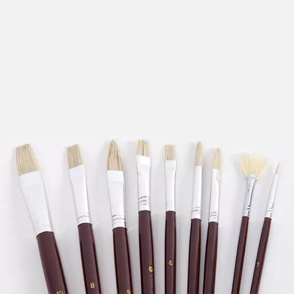 Zhuting 2502 25 Pcs Wooden Practical Nylon Writing Brush Suit