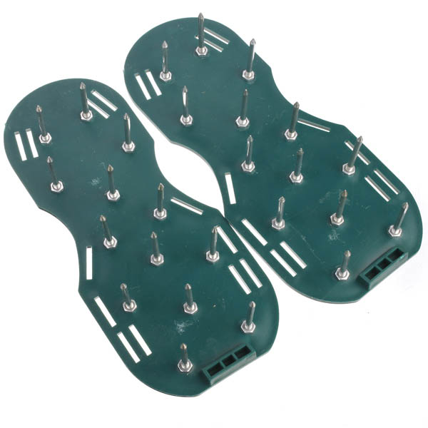 Gardening Grass Lawn Plastic Aerating Shoes Greensward Spikes Loosening Equipment
